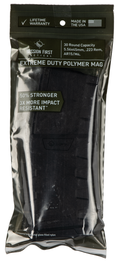 Mft Extreme Duty Polymer Mag Black 30 Rd. 5.56x45mm/223 Rem./300 Aac
