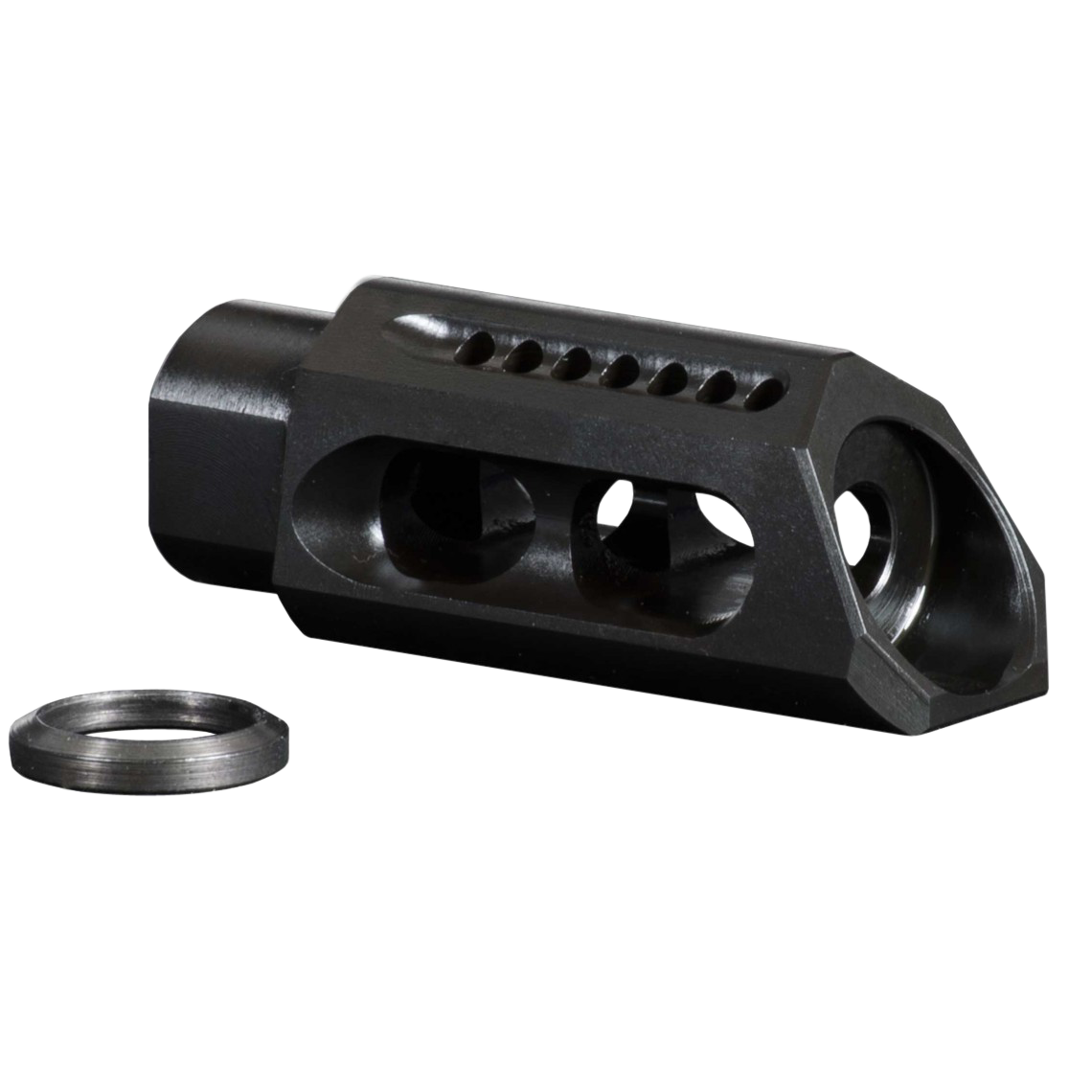 Yhm Slant Muzzle Brake/comp - .308 5/8x24 Threads