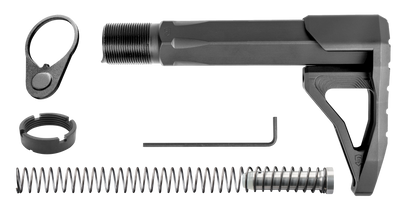 Phase 5 Mini Stock Assembly - Carbine Tube Ar-15 Black