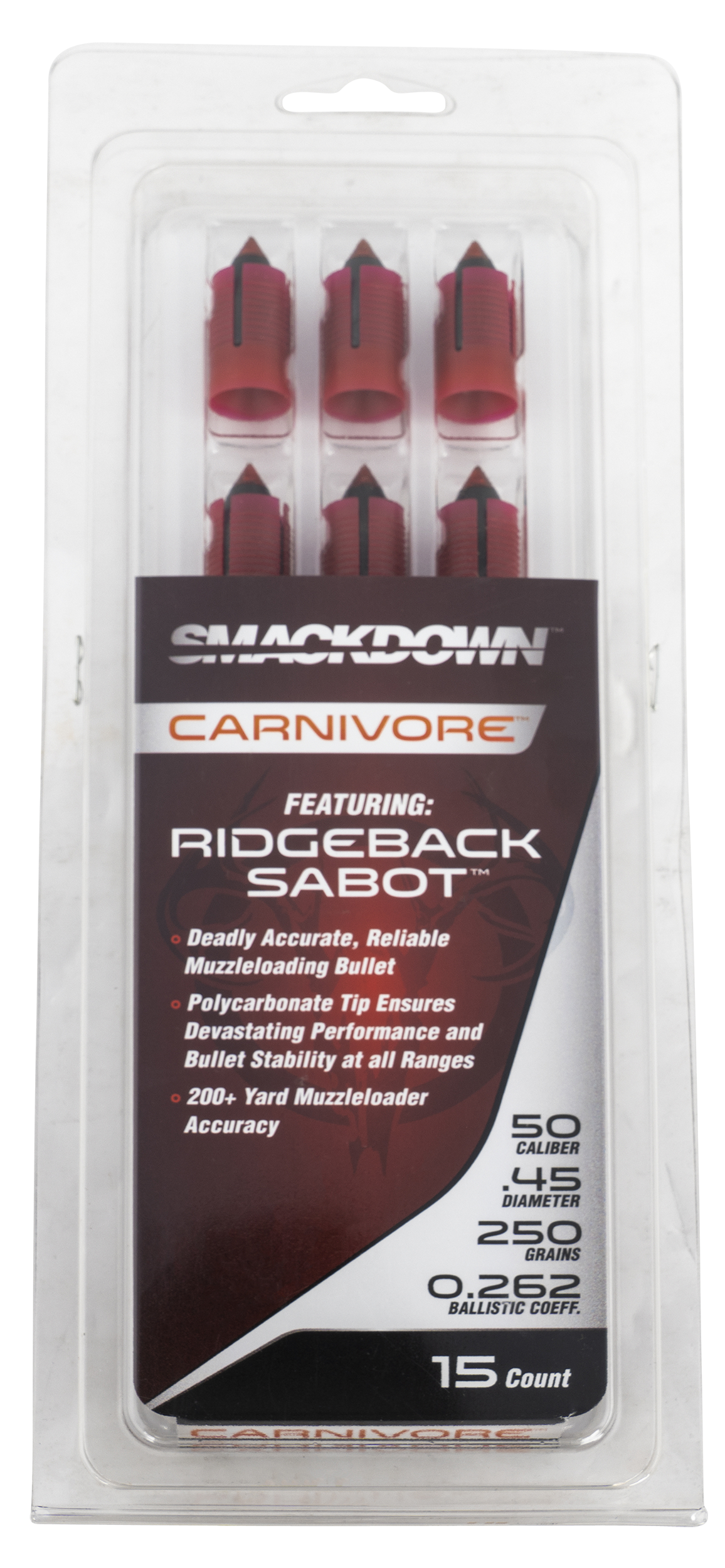 Traditions Bullets Carnivore - .50 Cal 250gr Sabot 15-pk