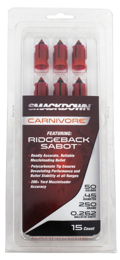 Traditions Bullets Carnivore - .50 Cal 250gr Sabot 15-pk