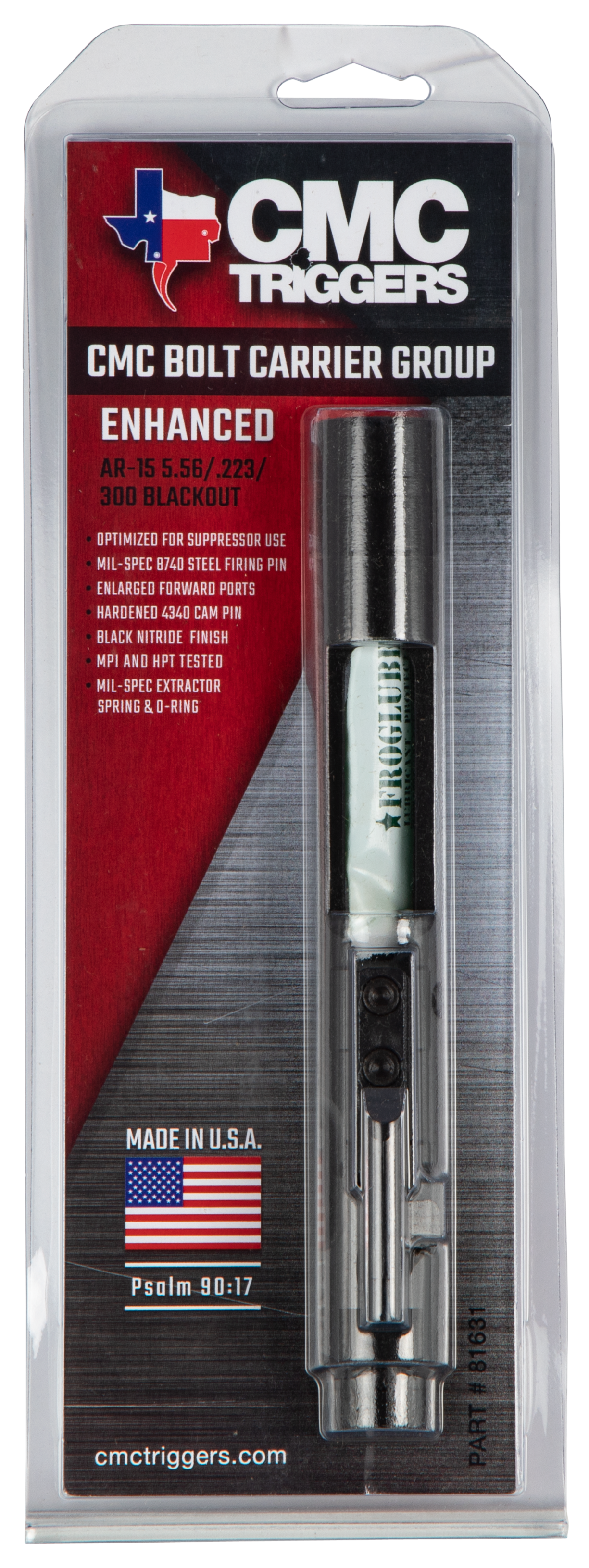 Cmc Triggers Enchanced Bolt Carrier Group Ar15 5.56/.223/300blackout