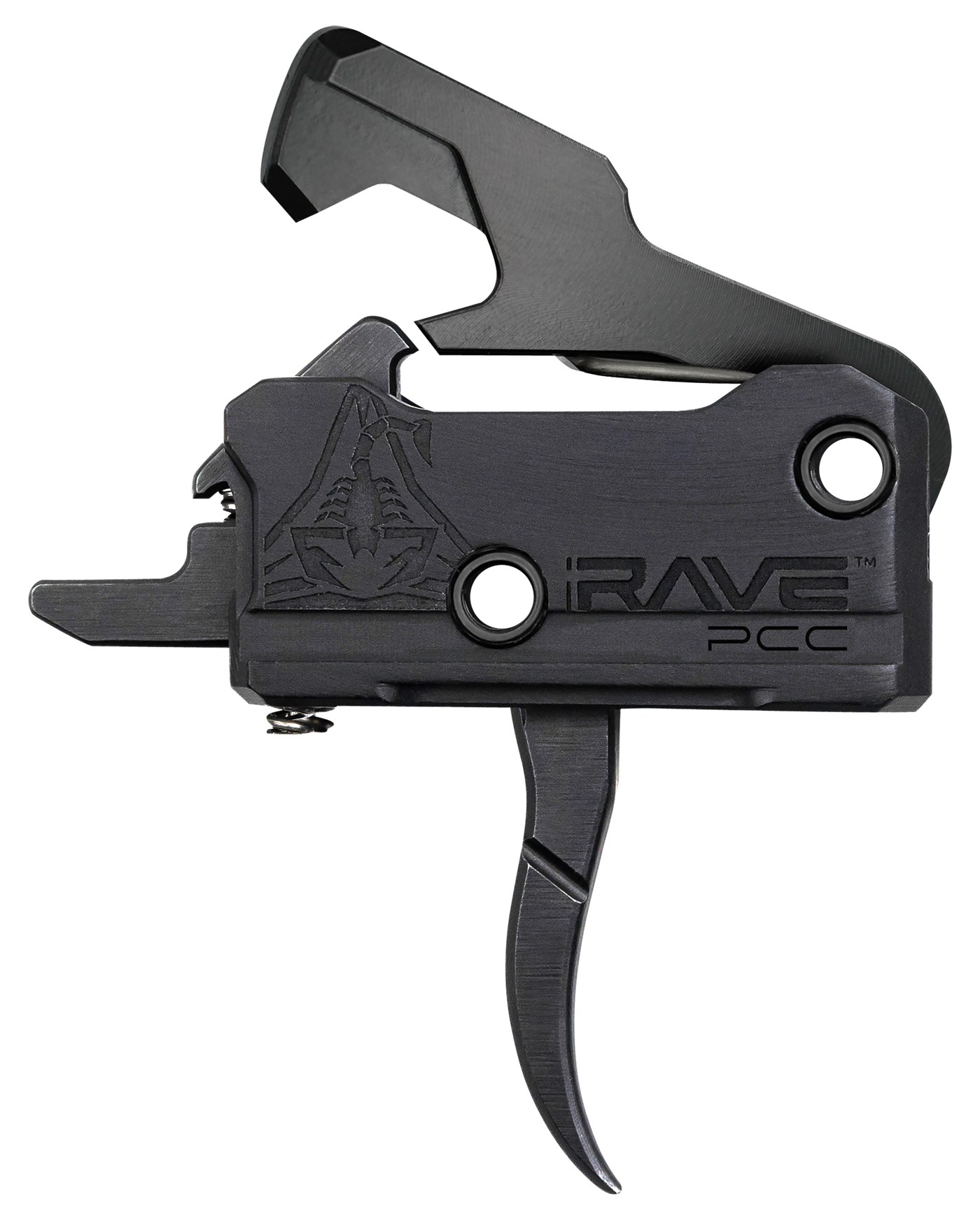 Rise Trigger Rave Pcc Curved - 3.5lb Ar-15 W/anti Walk Pins