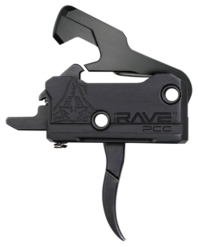 Rise Trigger Rave Pcc Curved - 3.5lb Ar-15 W/anti Walk Pins
