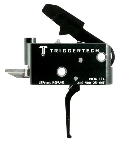 Triggertech Ar15 Adaptable Two Stage Triggers Pvd Black Straight Flat