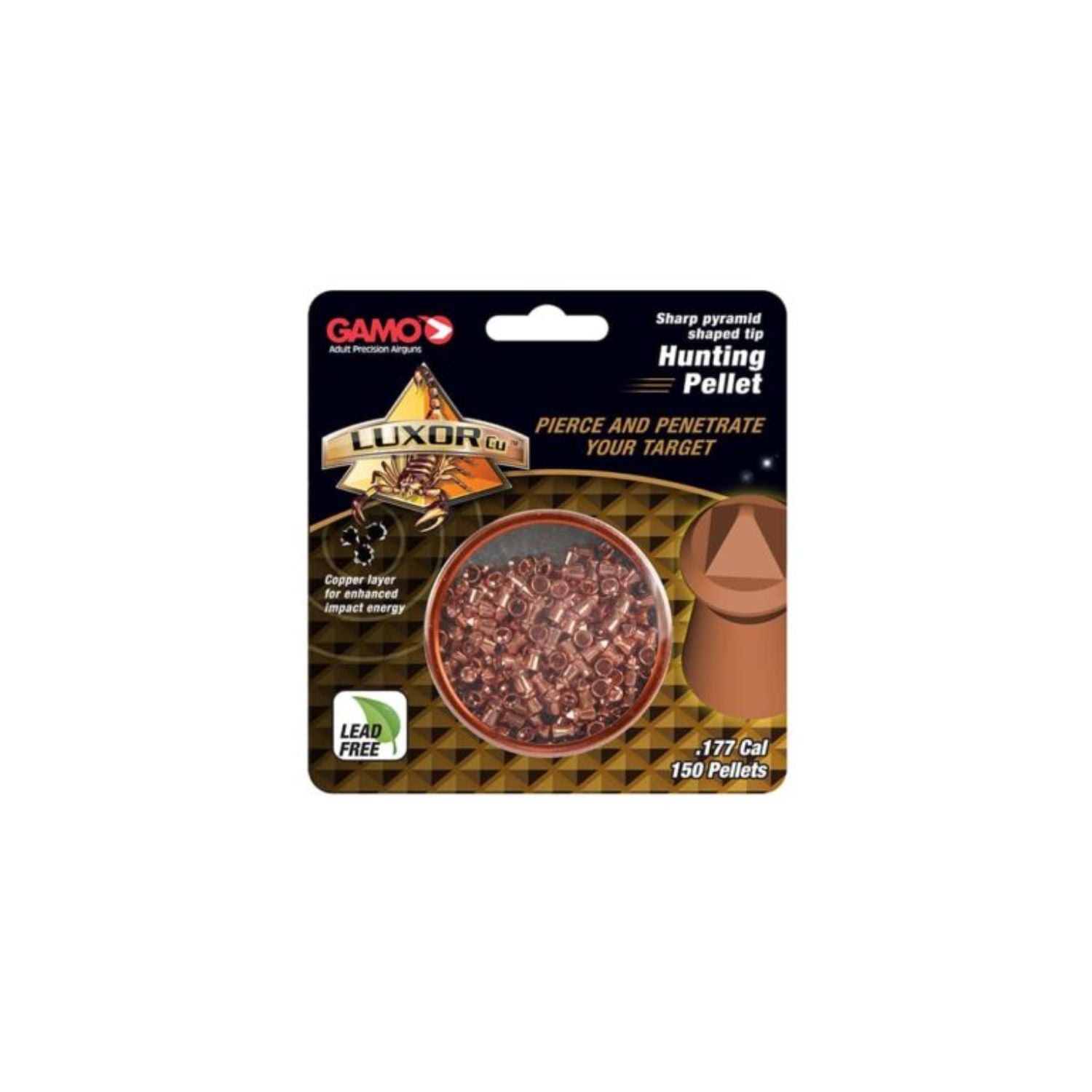 Gamo Luxor Cu Sharp Pyramid Shaped Hunting Pellet – Texas Fowlers