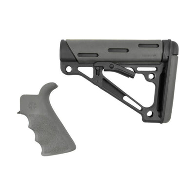 Hogue Overmolded Ar-15 Kit Grey W/ Grip And Buttstock