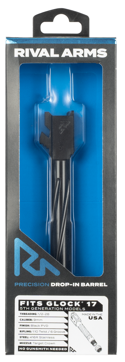 Rival Arms Barrel For Glock 17 - Gen 5 Threaded Black