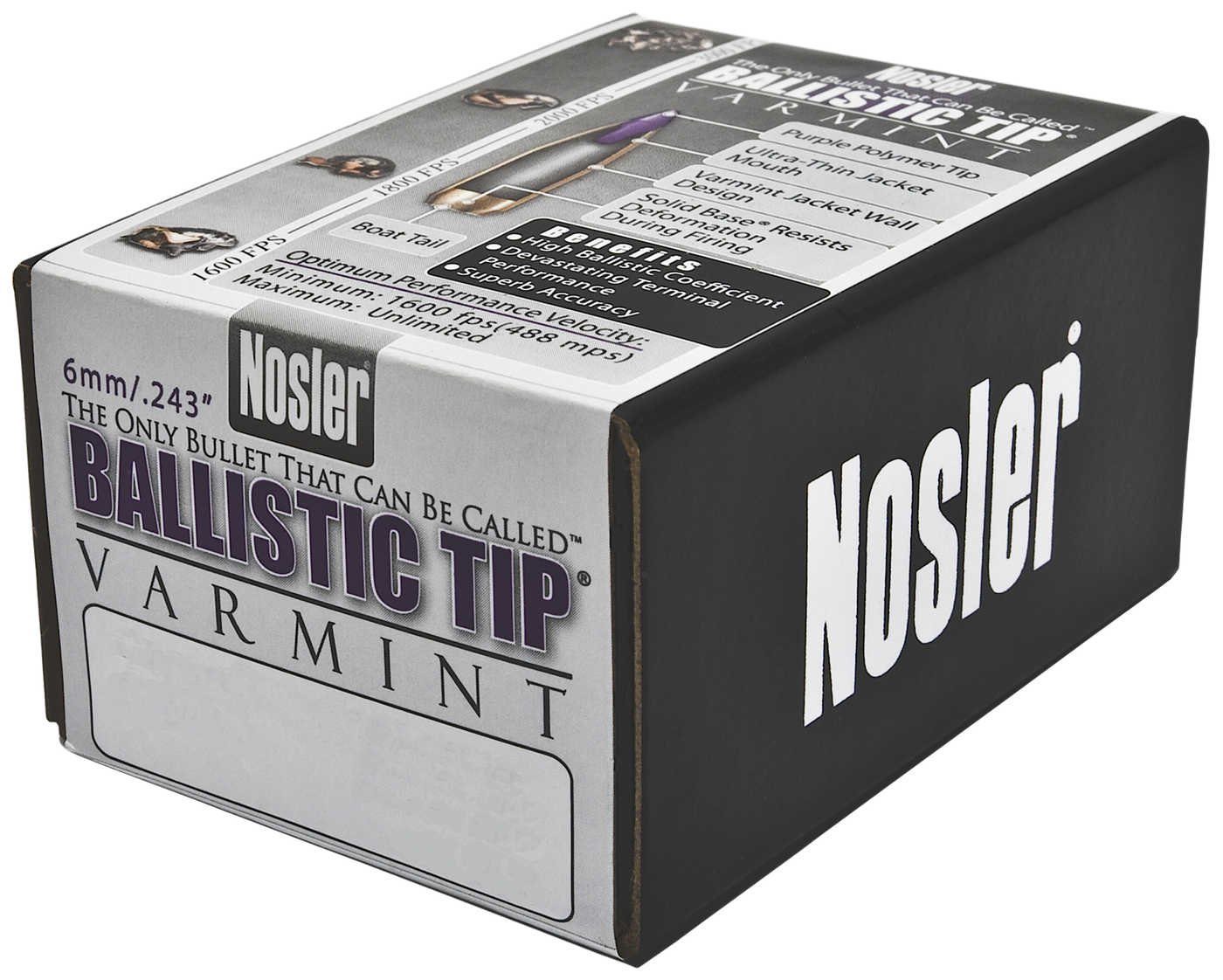 Nosler Bullets 6mm .243 - 80gr Ballistic Tip 100ct