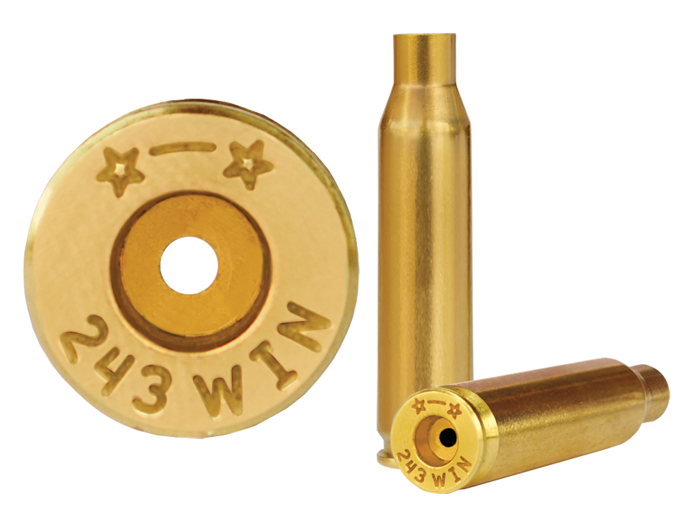 Starline Brass Unprimed Cases, Star 243wineup-50        Unp Brass 243 Winchester