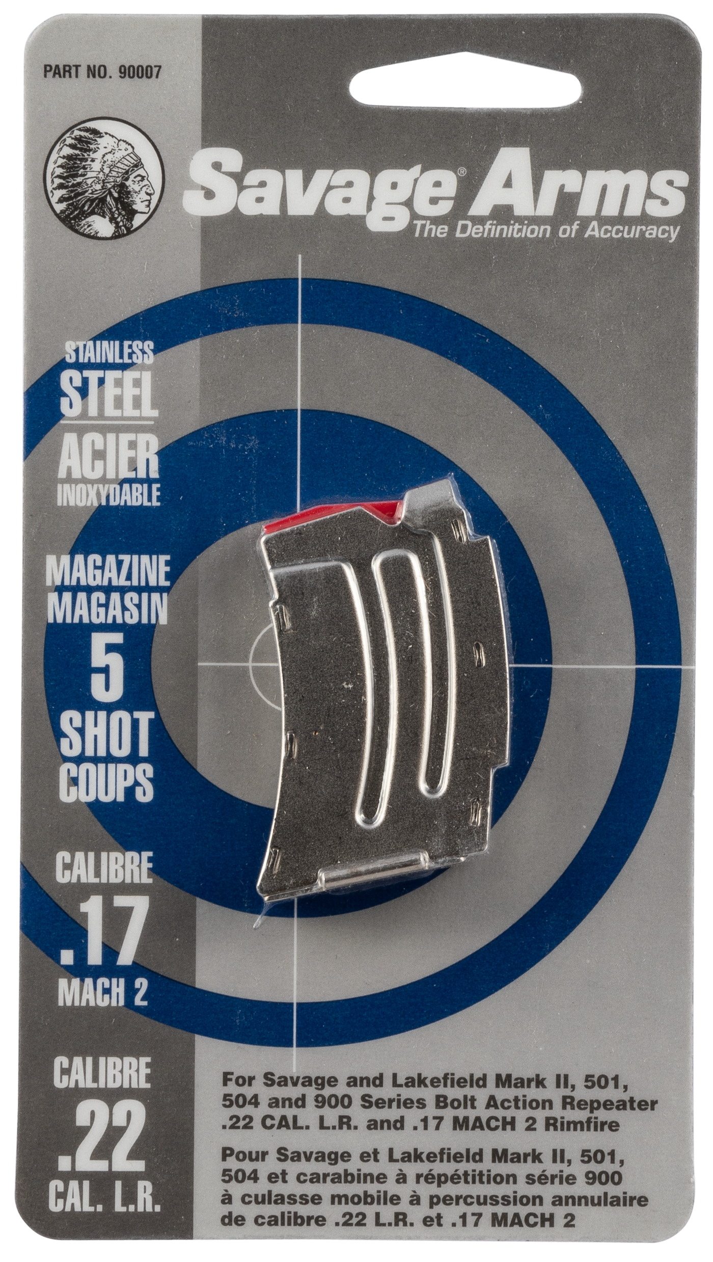 Savage Magazine Mkii Series - .22lr/.17hm2 5rd Stainless