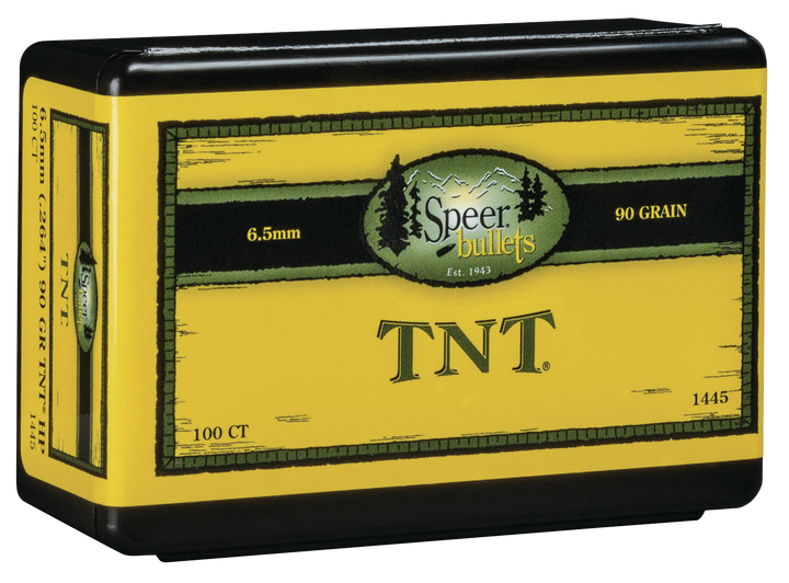 Speer Ammo Tnt, Speer 1445      Bull .264  90 Tnt Hp           100