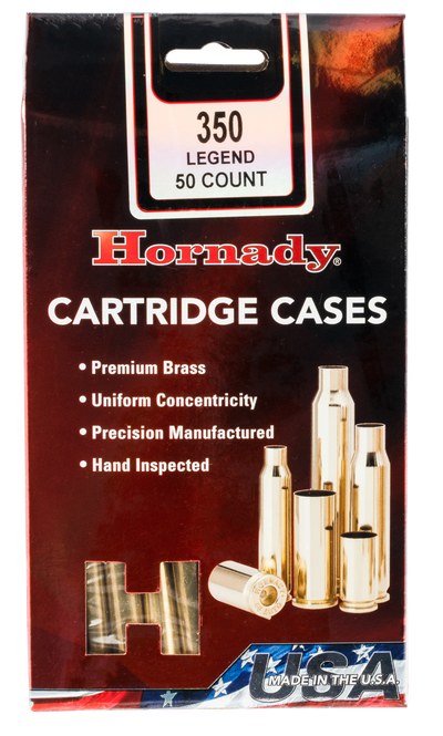 Hornady Rifle Cartridge Cases 350 Legend Unprimed 50 Pk.