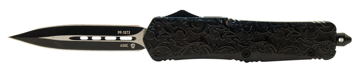 Templar Knife Large Otf Maiden - Black Gloss 3.5" Blk Dagger