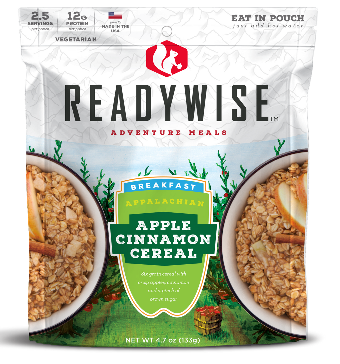 Wise Foods Outdoor Food Kit, Wise Rw05-008 6 Ct Appalachian Apple Cinnamon