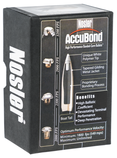 Nosler Accubond Bullets .270 Cal. 130 Gr. Spitzer Point 50 Pk.