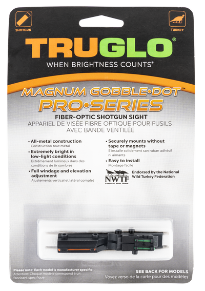 Truglo Sight Set Gobble-dot - Pro Series 1/4" Rib Red/green