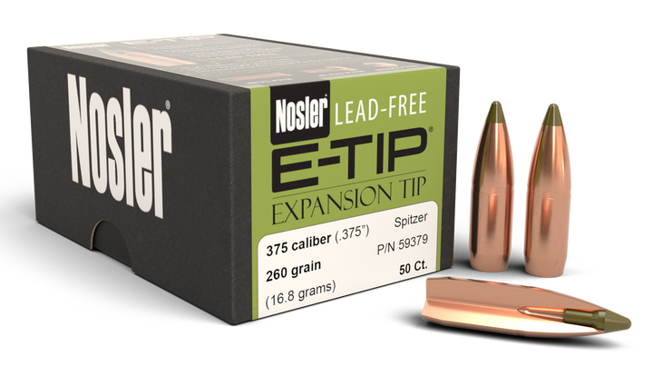 Nosler E-tip, Nos 59379 E-tip       375 260 Lead Free         50