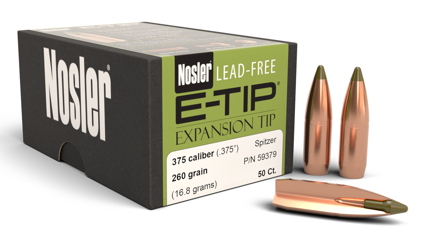Nosler E-tip, Nos 59379 E-tip       375 260 Lead Free         50