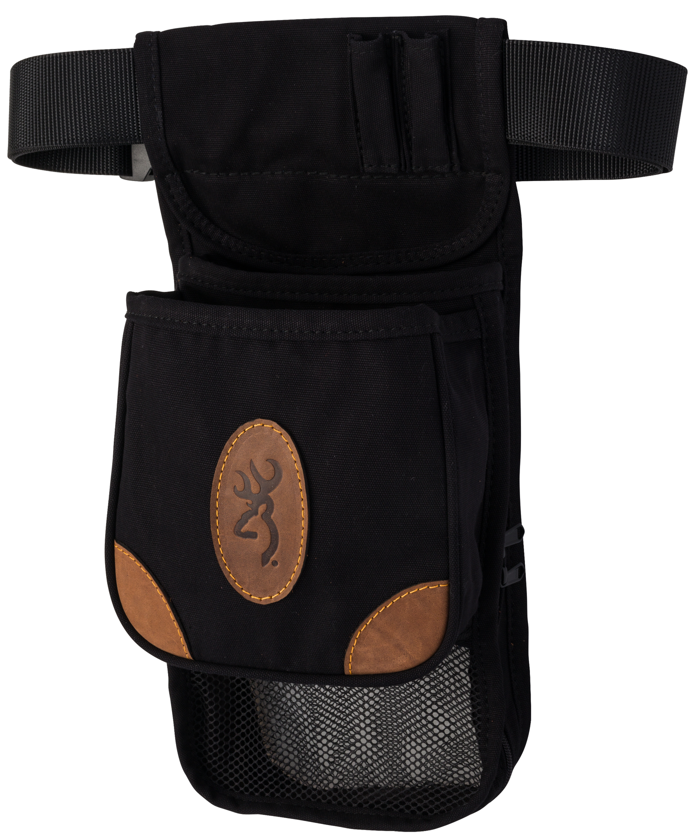 Browning Lona Canvas Shell - Pouch Deluxe W/belt Black/brwn