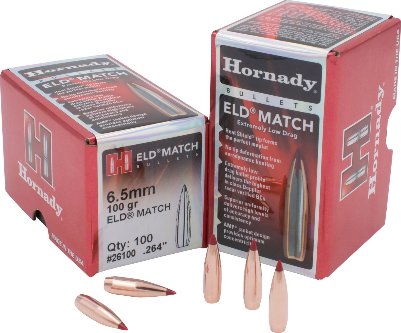 Hornady Bullets 6.5mm .264 - 100gr. Eld-match  100ct