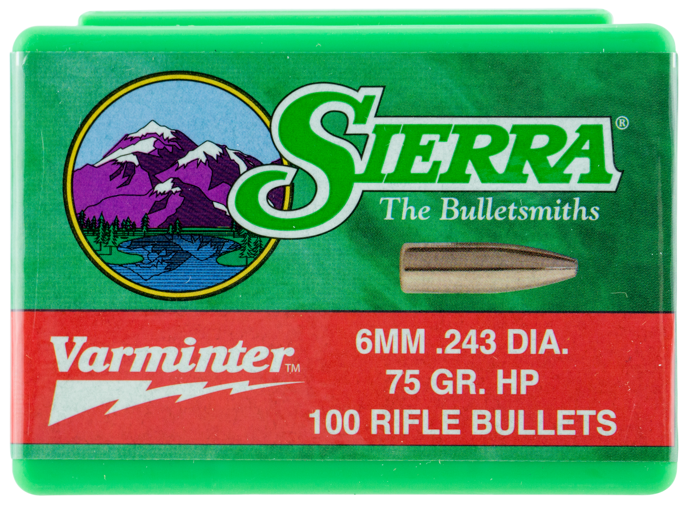 Sierra Bullets 6mm .243 - 75gr Hp 100ct