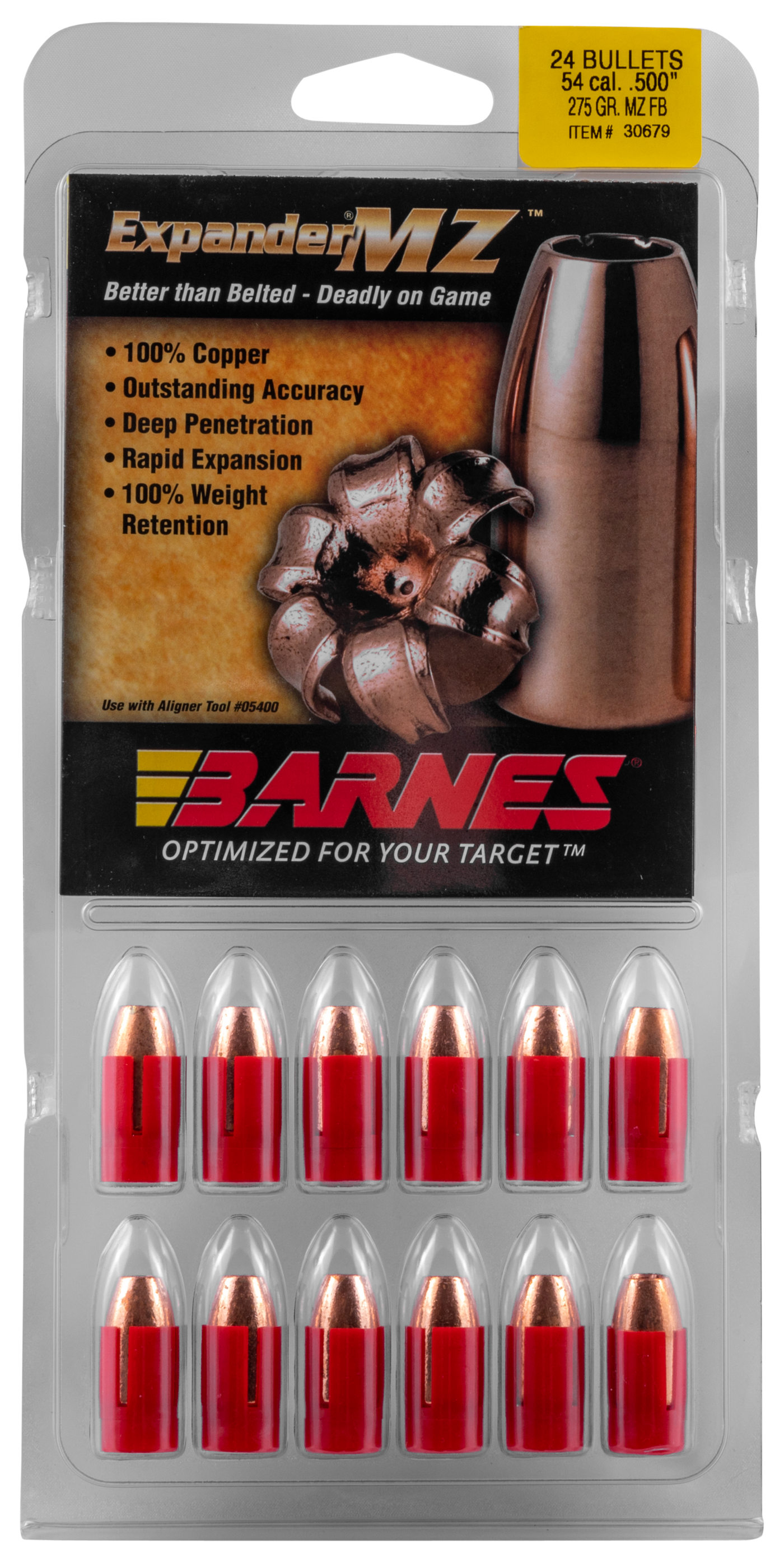 Barnes Bullets Expander Mz, Brns 30679 Expmz 54c 275 Exp        24