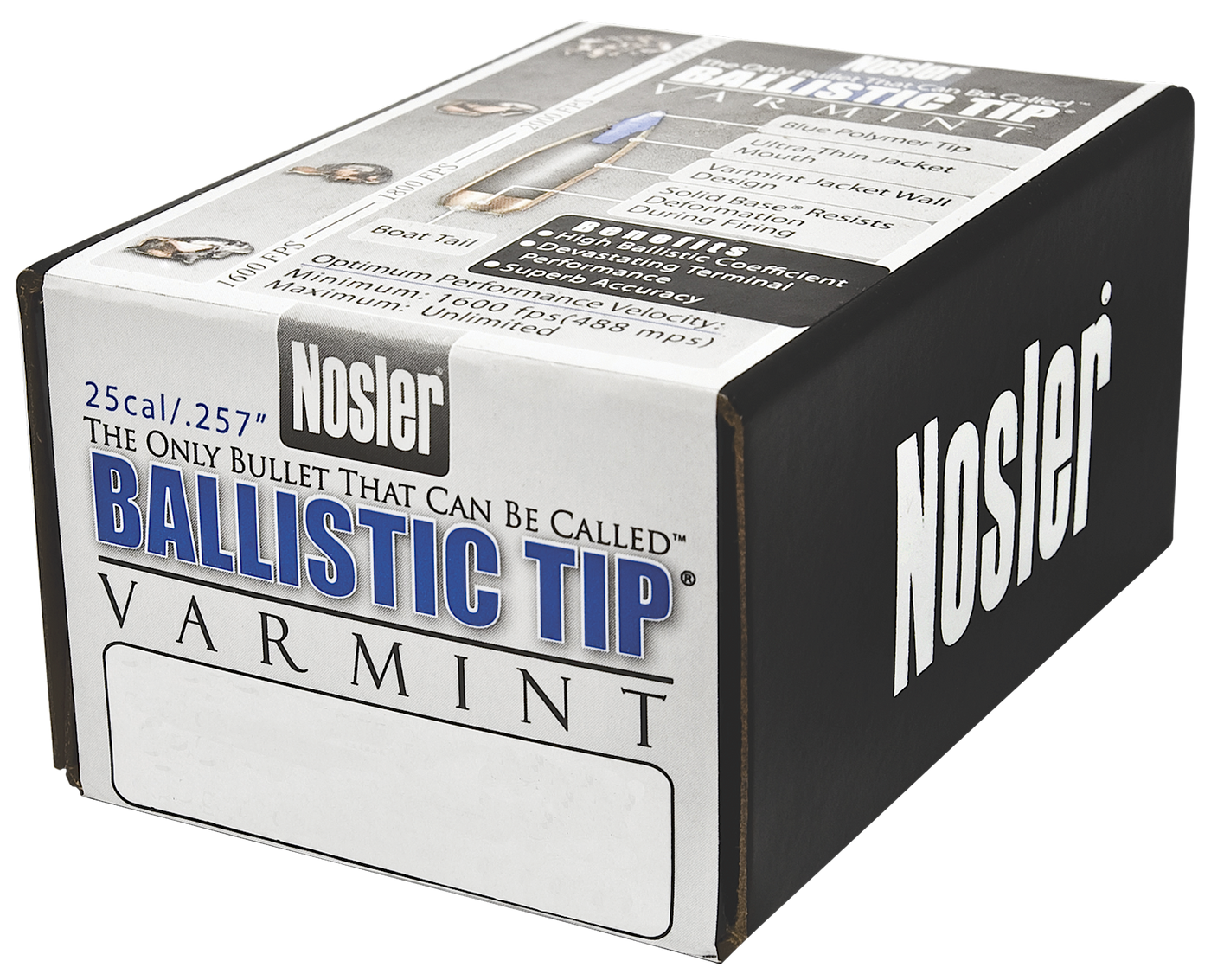 Nosler Bullets 25 Cal .257 - 85gr Ballistic Tip 100ct