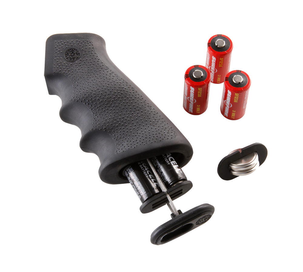 Hogue Ar-15 Rubber Grip With Storage Kit Black