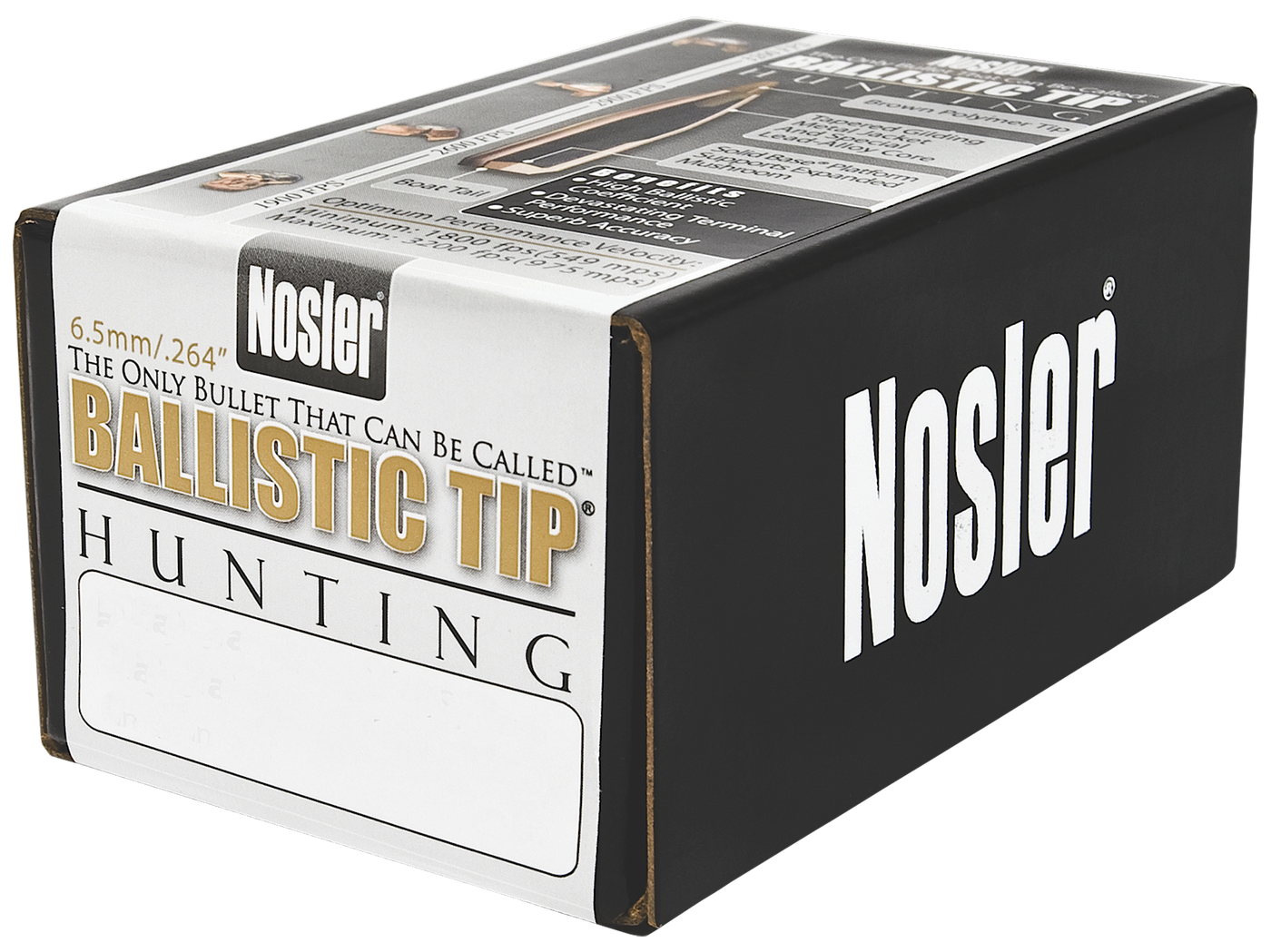 Nosler Ballistic Tip Hunting Bullets 6.5mm 120 Gr. Spitzer Point 50 Pk.