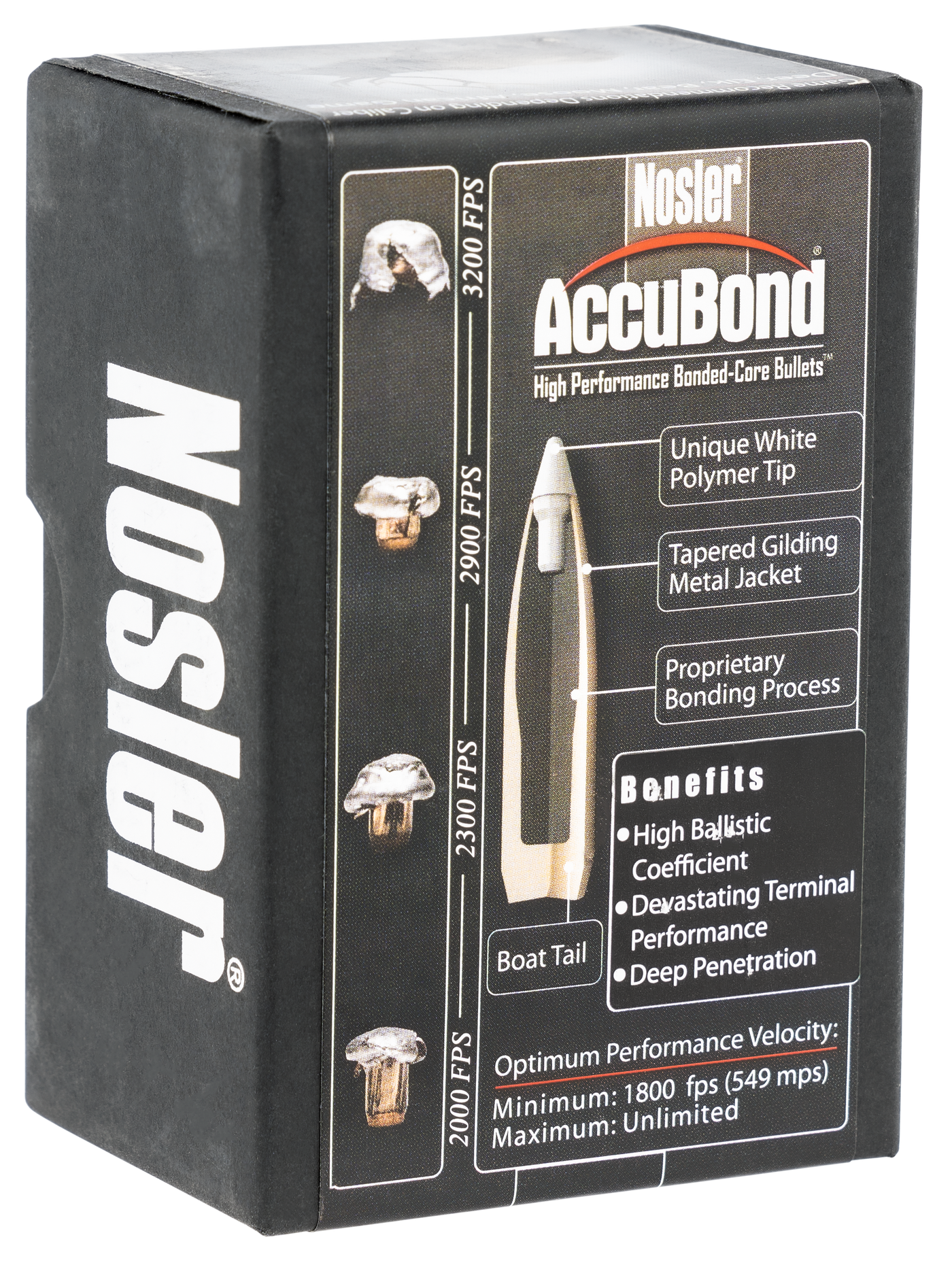 Nosler Bullets 338 Cal .338 - 180gr Accubond 50ct