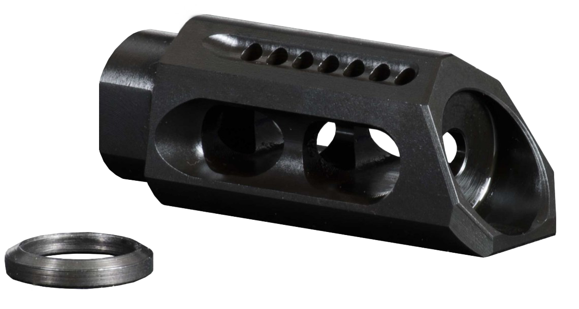 Yhm Slant Muzzle Brake/comp - 5.56mm For 1/2x28 Threads