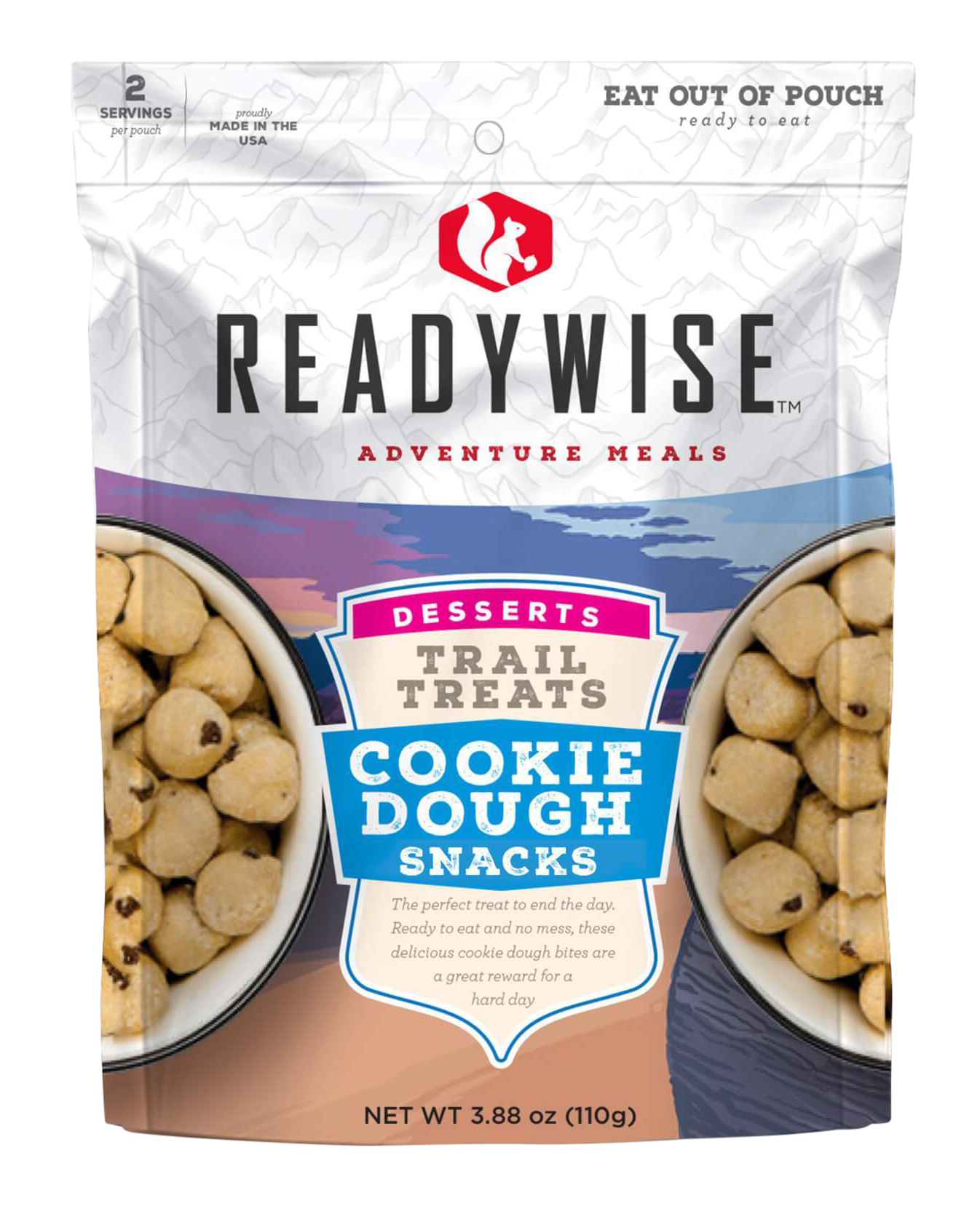 Wise Foods Outdoor Food Kit, Wise Rw05-013 6 Ct Trail Treats Cookie Dough