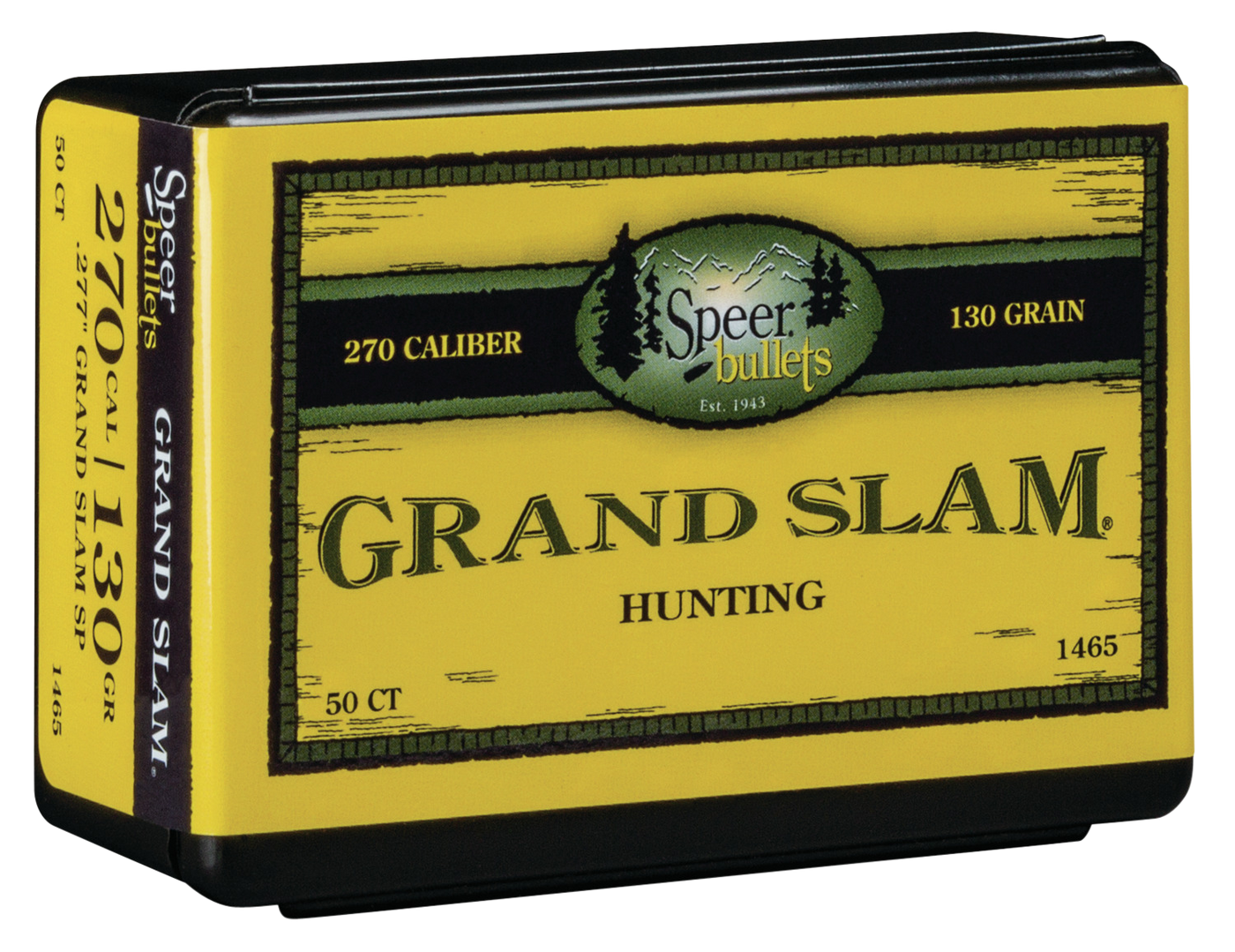 Speer Ammo Grand Slam, Speer 1465      Bull .277 130 Grandslam         50
