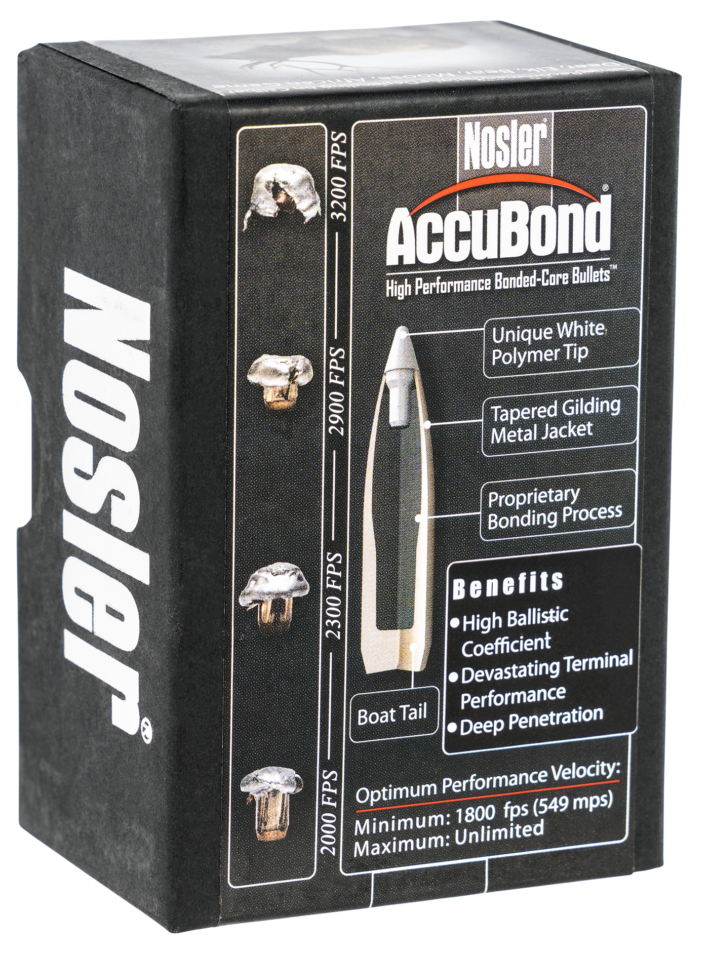 Nosler Accubond Bullets .30 Cal. 165 Gr. Spitzer Point 50 Pk.