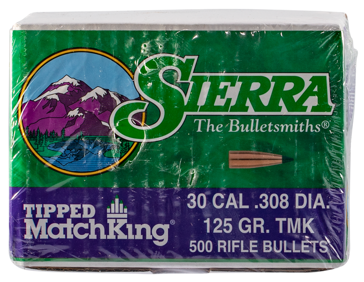Sierra Tipped Matchking, Sierra 7725c .308 125 Tipped Mk                500