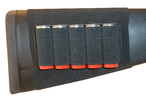 Grovtec Shotgun Shell Holder - Buttstock Sleeve Open Style Bk