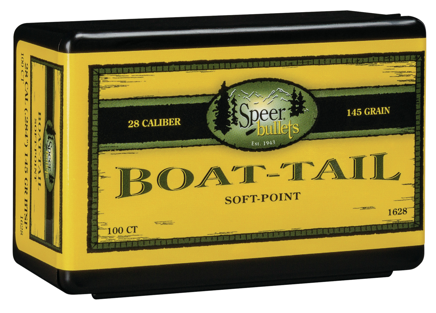 Speer Ammo Boat-tail, Speer 1628      Bull .284 145 Sptzr Bt         100