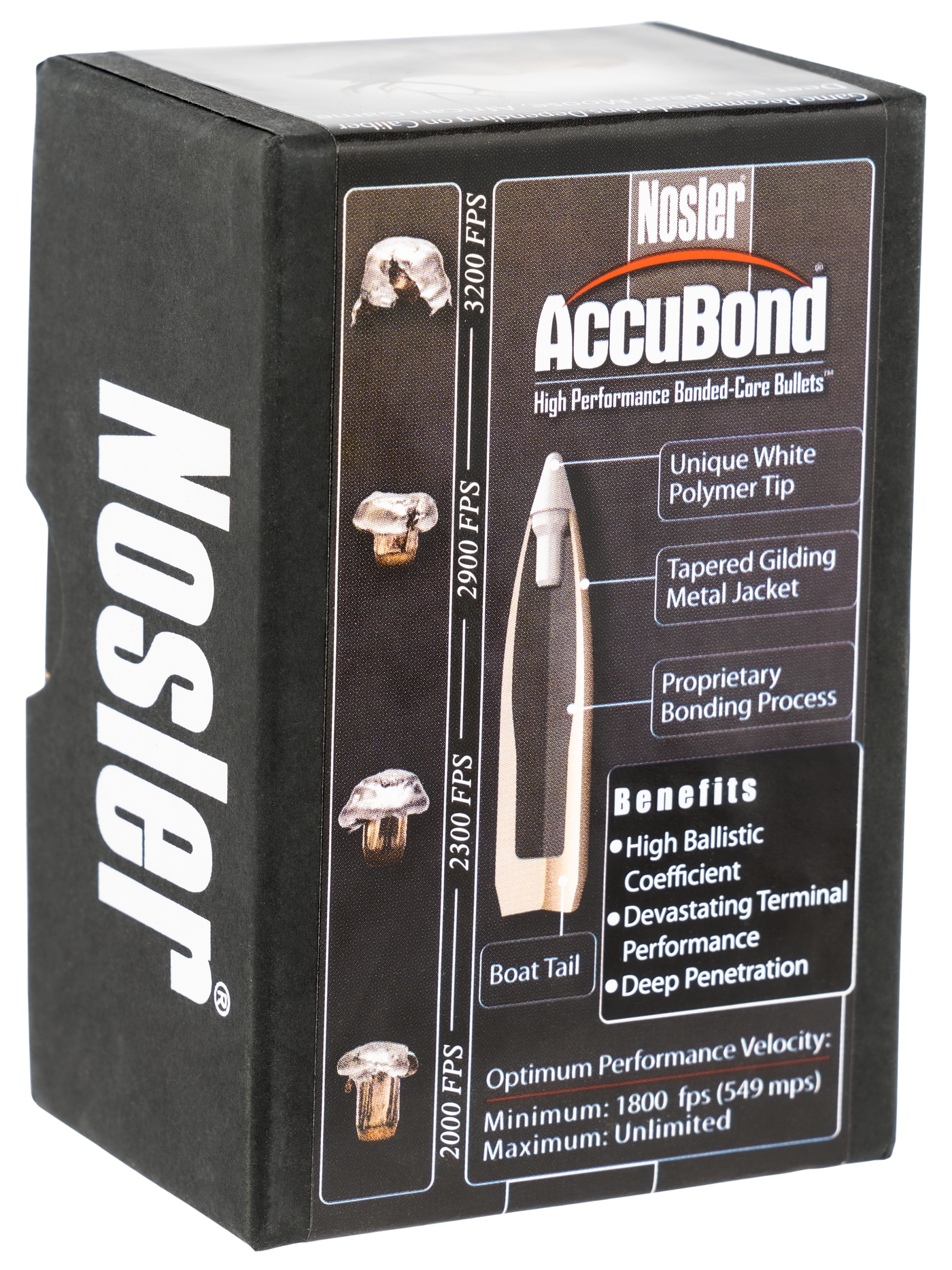 Nosler Accubond Bullets .30 Cal. 125 Gr. Spitzer Point 50 Pk.