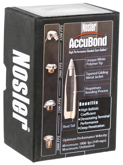 Nosler Accubond Bullets .30 Cal. 125 Gr. Spitzer Point 50 Pk.