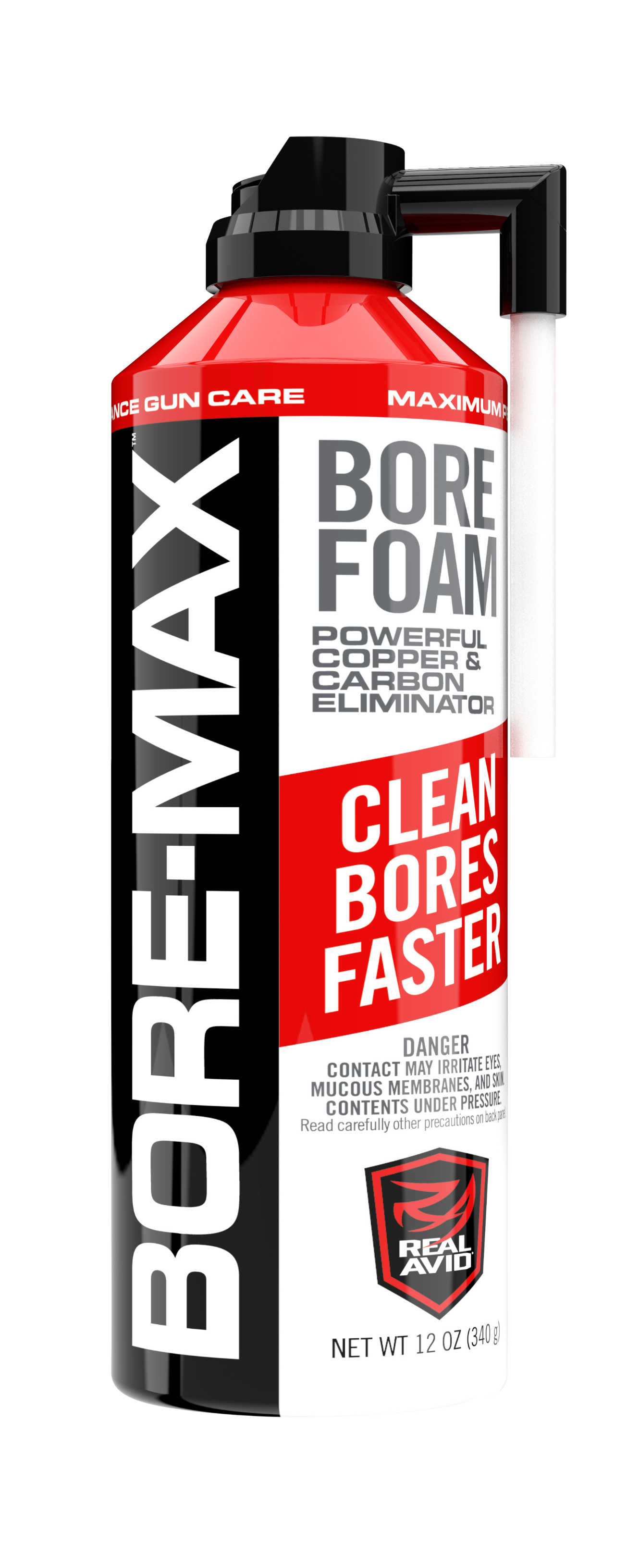 Real Avid Bore-max Bore Foam - 12 Oz. Aerosal Flip Up Nozzle