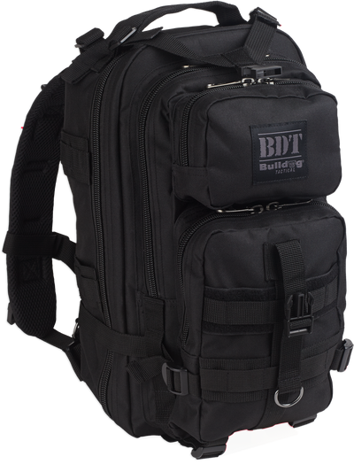 Bulldog Compact Backpack Black - W/ Molle