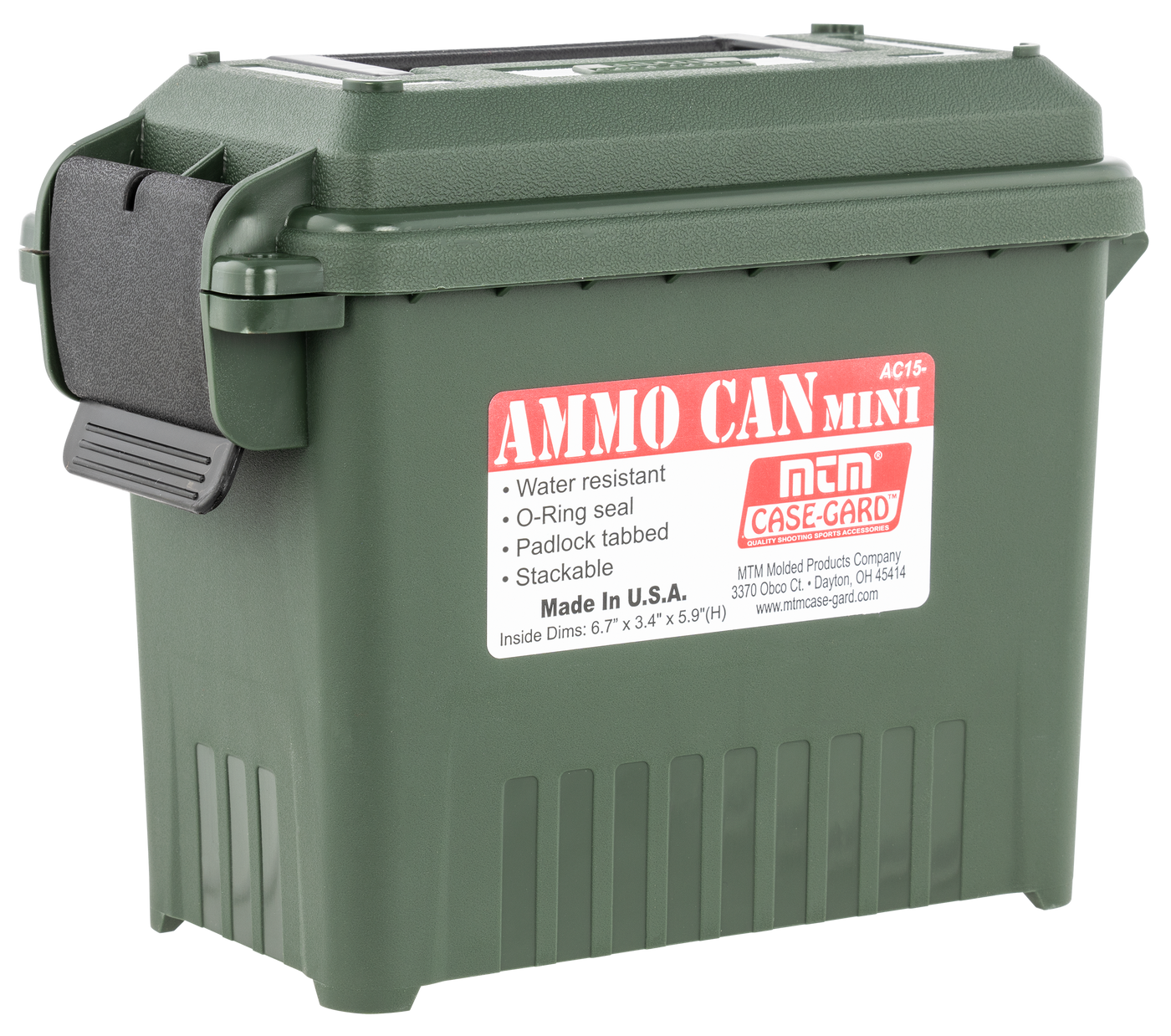Mtm Ammo Can Mini Forest Green