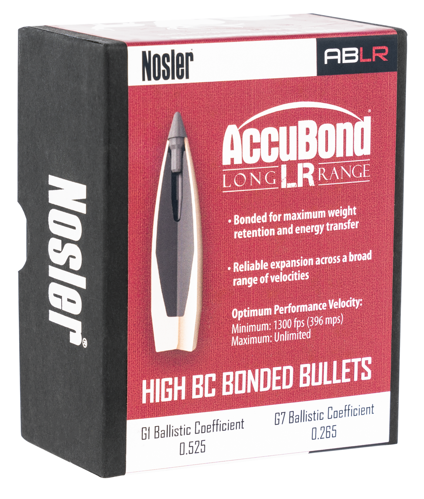 Nosler Accubond Long Range Bullets .30 Cal. 168 Gr. Spitzer Point 100 Pk.