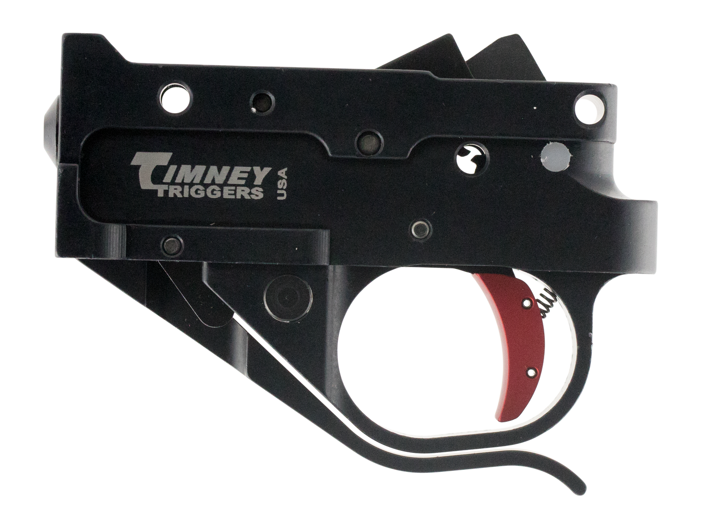 Timney Triggers Replacement Trigger, Timney 1022-2c      Rug 1022 Blk Housing Red Shoe