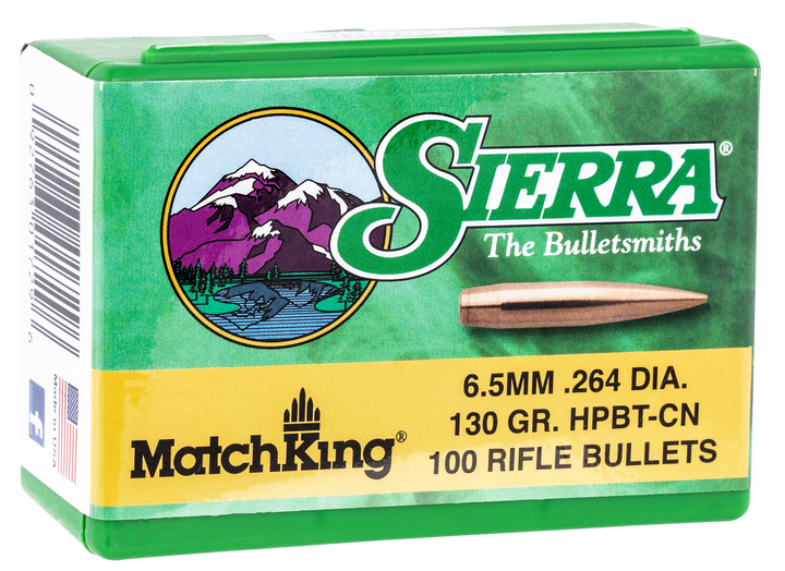 Sierra Matchking, Sierra 1729  Bull .264  130 Match King         100