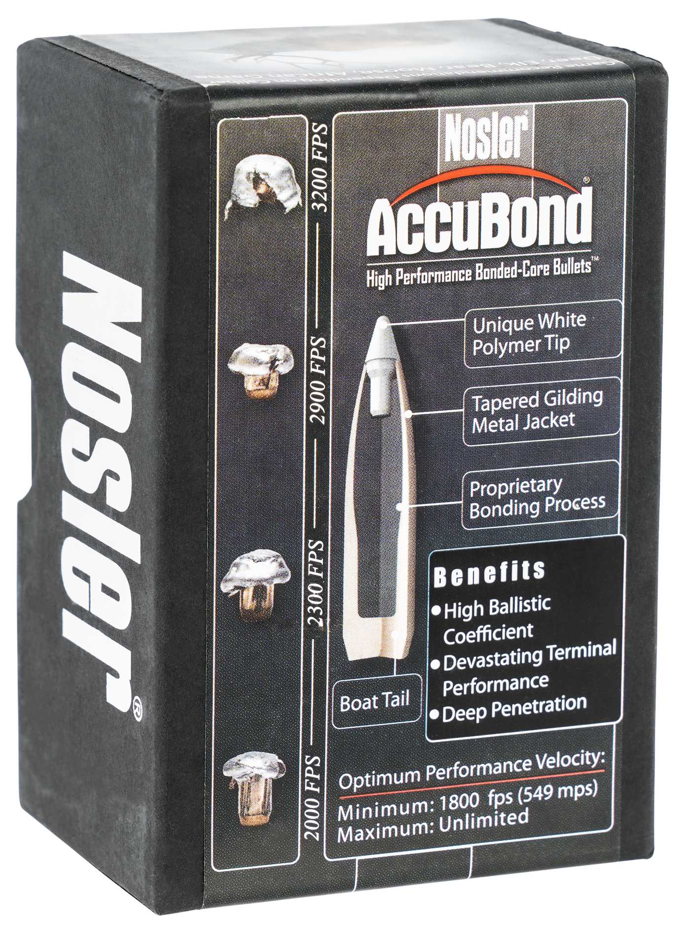 Nosler Accubond Bullets .30 Cal. 200 Gr. Spitzer Point 50 Pk.
