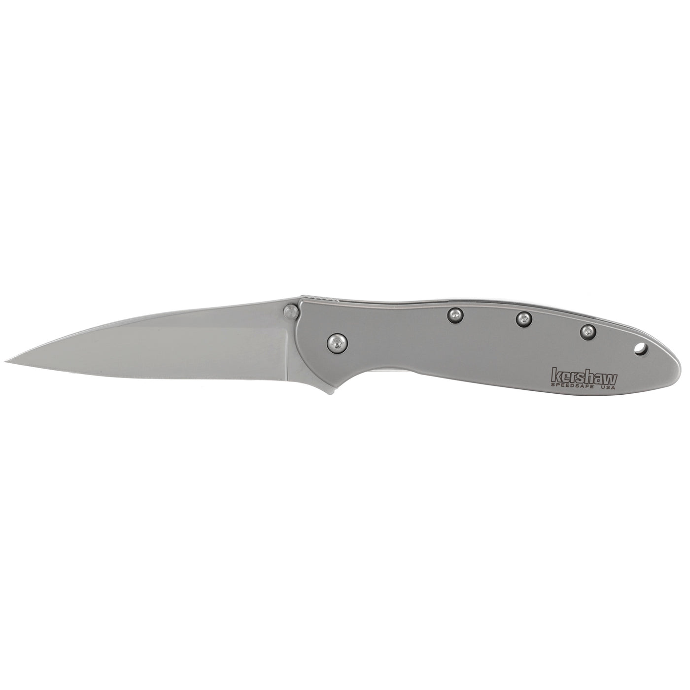 Kershaw Leek Assisted 3in Black Combo Black Stainless Handle
