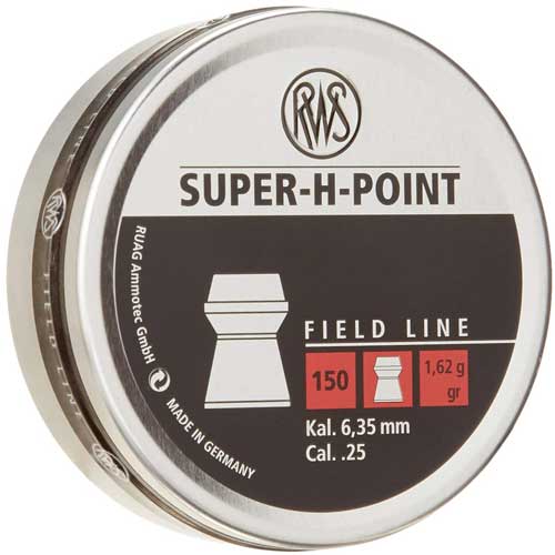 Rws Pellets .25 Super-h-point - 25 Grain Field 150-pack