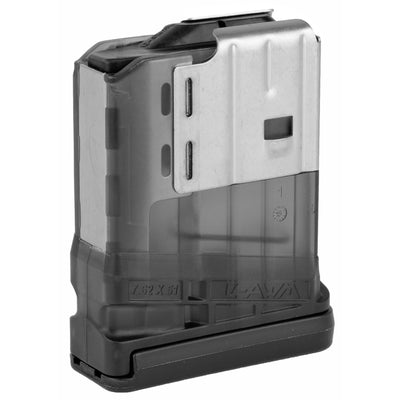 Lancer Magazine L7awm Sr-25 - 7.62x51 10rd Translucent Smoke